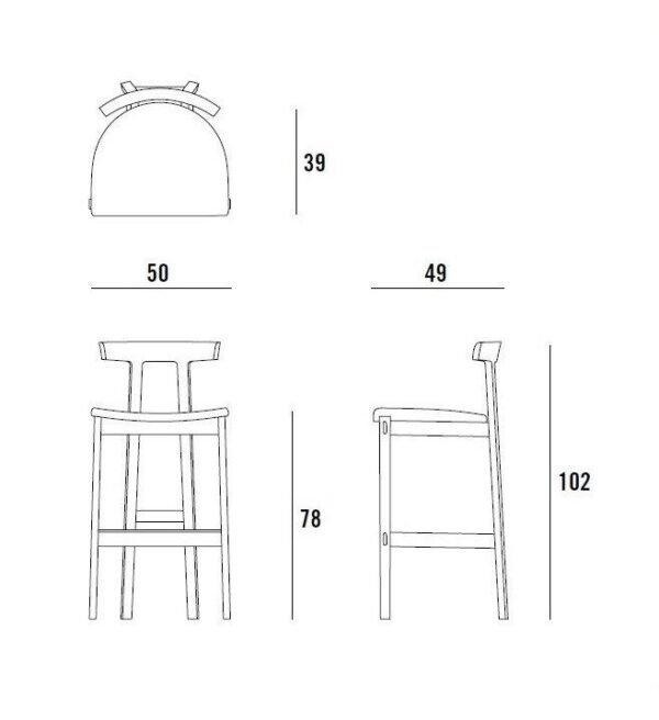 Vera Modern Bar Chair - Image 4